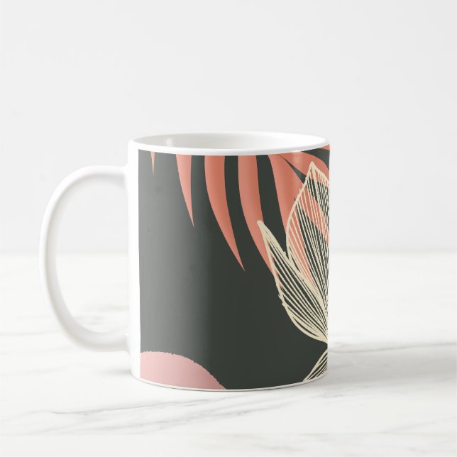 Mug Design Abstrait Art Flower - Elegant Mi (Gauche)