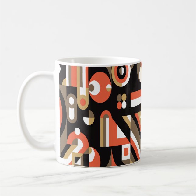 Mug Design arrière - plan géométrique. Application d'i (Gauche)