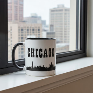 Mug Design Bold Avec Iconic Chicago City Skyline
