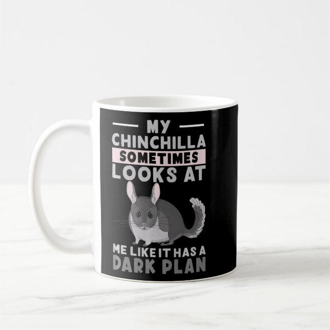 Mug Design Chinchilla Pour Un Amoureux Des Rongeurs (Gauche)