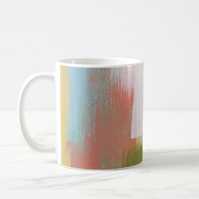 Mug Design coloré Abstrait. Artiste polyvalent. Bru (Gauche)
