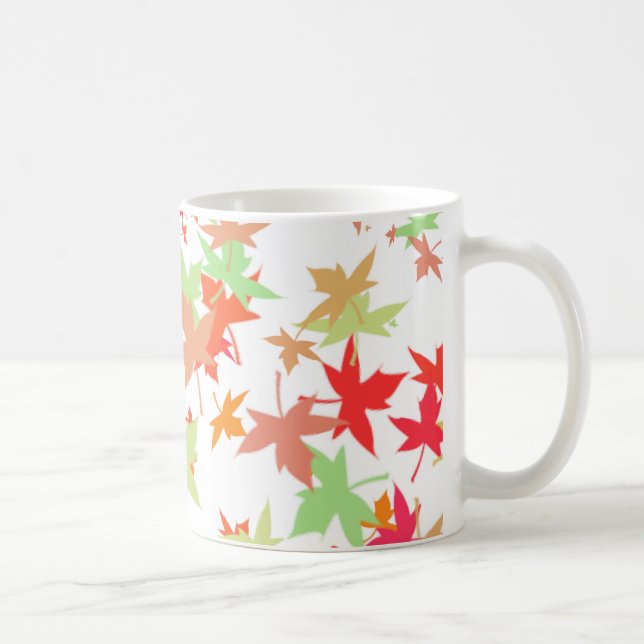 Mug Design coloré des feuilles d'automne (Droite)