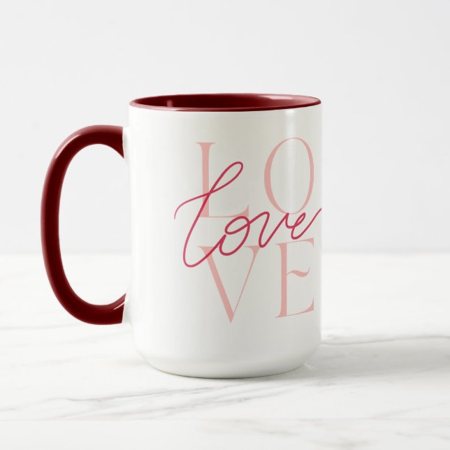 Mug Design d'amour de la coupe (Gauche)