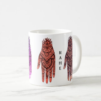 Mug Design d'art de tatouage à la main Mehndi personna