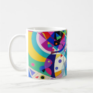 Mug Design d'art moderne Abstrait multicolore 009