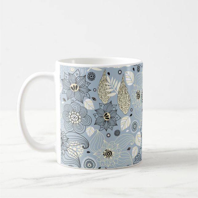 Mug Design d'automne floral (Gauche)