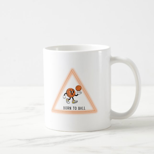 Mug Design de basket-ball drôle et mignon (Droite)