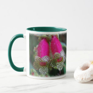Mug Design de fleurs léopard