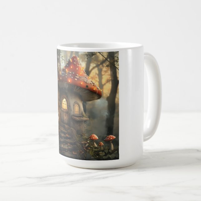 Mug Design de gnome et de champignon (Devant droit)