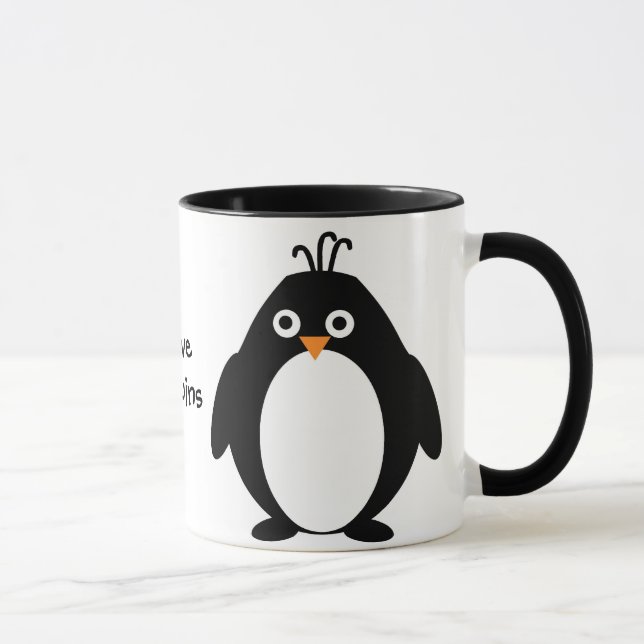 Mug Design de pingouin personnalisé (Droite)
