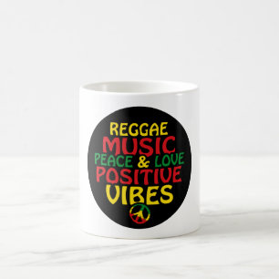 Mug Design de reggae avec des citations positives et d