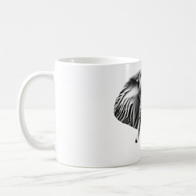 Mug Design de tête éléphant - Inspirer la force (Gauche)