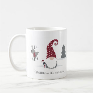 Mug Design de tomte scandinave de Gnome et de rennes