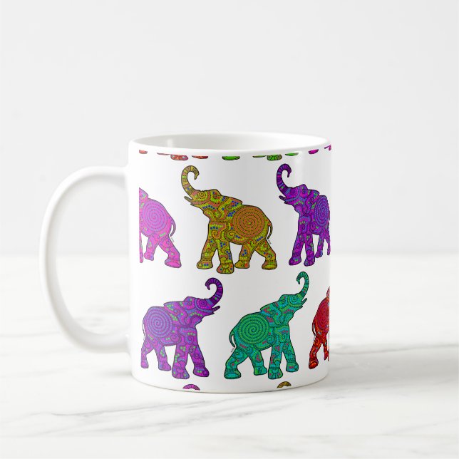 Mug Design de tuiles motifs Elephant Walk (Gauche)