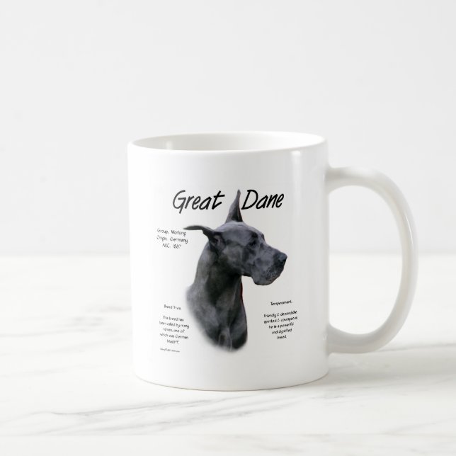 Mug Design d'histoire Blue Great Dane (Droite)