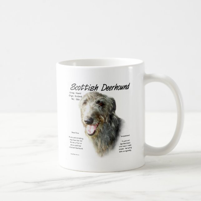Mug Design d'histoire écossaise de Deerhound (Droite)