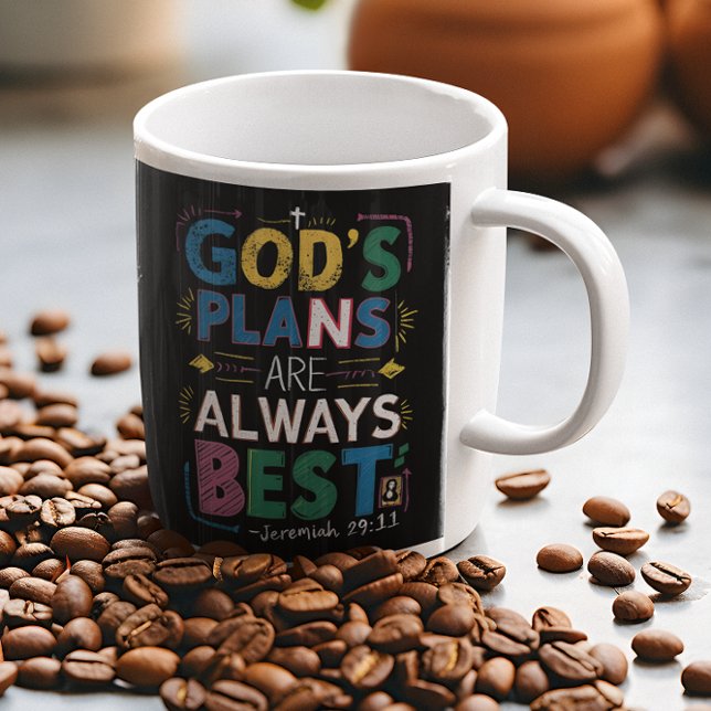 Mug Design Divin : Les Plans De Dieux Sont Toujours Me (Créateur téléchargé)