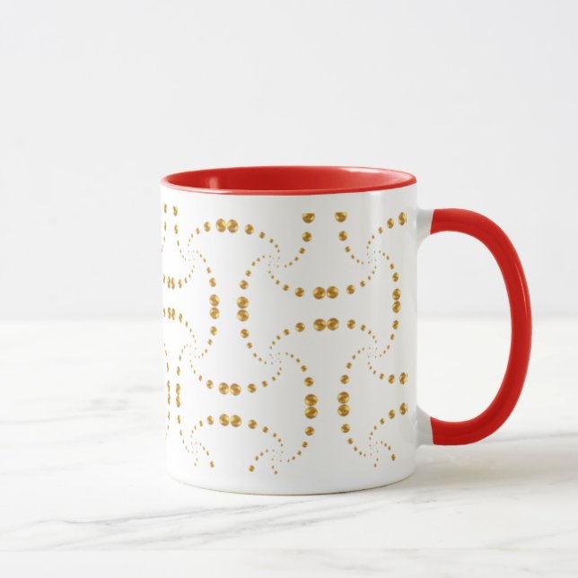 Mug Design élégant à points dorés (Droite)