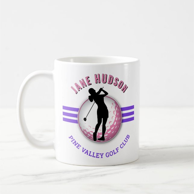 Mug Design élégant de Golfeur pour femmes (Gauche)
