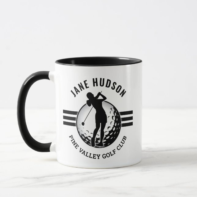 Mug Design élégant de Golfeur pour femmes (Gauche)