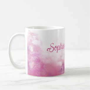 Mug Design en marbre rose personnalisé