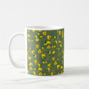 Mug Design Fleur sauvage jaune