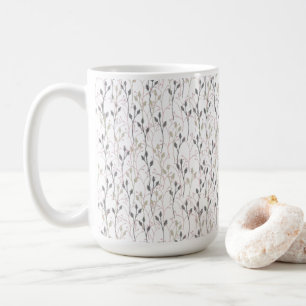 Mug Design Fleur sauvage raffiné dans les pastels doux
