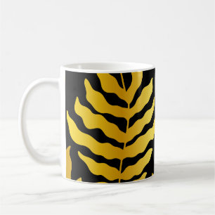 Mug Design moderne avec feuille. Feuilles tropicaux de