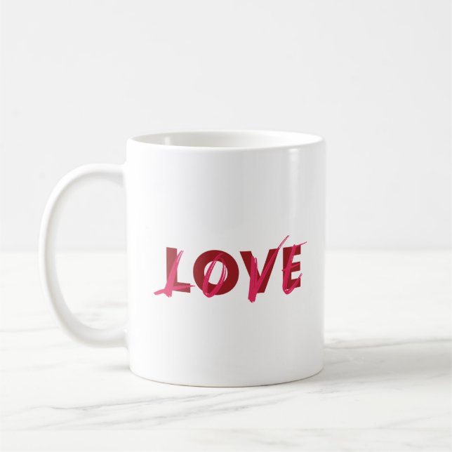 Mug Design moderne, dynamique, cool, tendance de Love (Gauche)