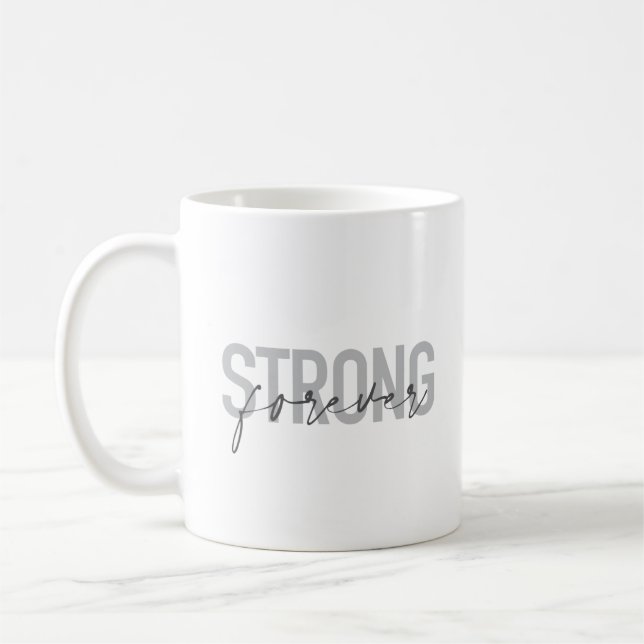 Mug Design moderne, simple, chic et élégant Strong For (Gauche)
