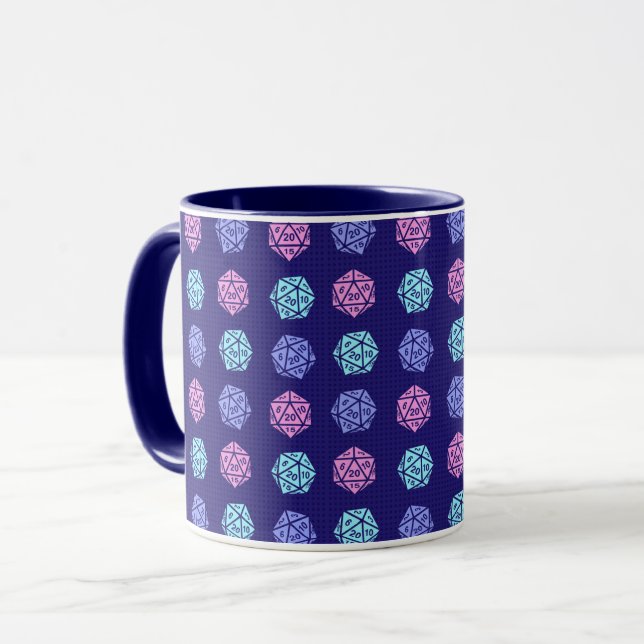 Mug Design motif D20 (Devant gauche)