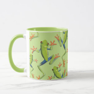 Mug Design Motif de grenouilles à arbre vert
