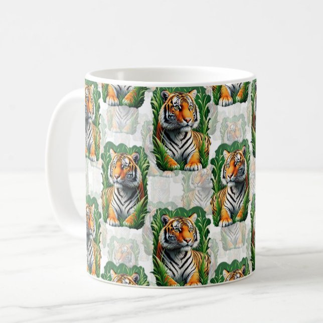 Mug Design Motif de tigre (Créateur téléchargé)