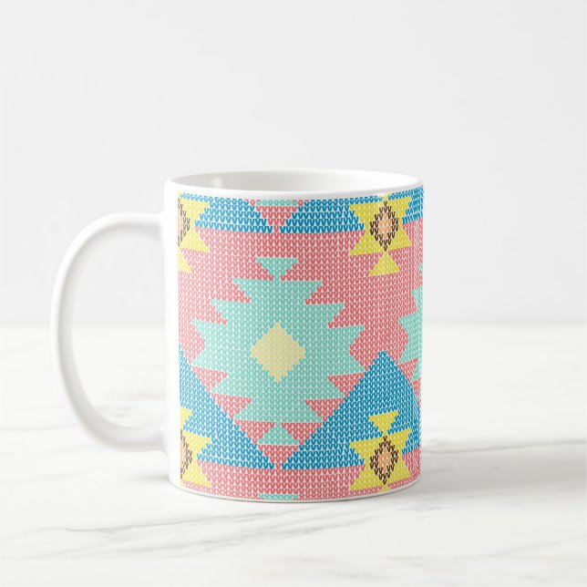 Mug Design motif géométrique transparent, décoration i (Gauche)