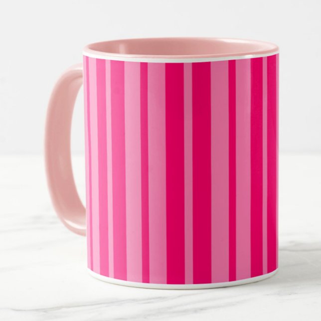 Mug Design Motif léger et rose chaud (Créateur téléchargé)