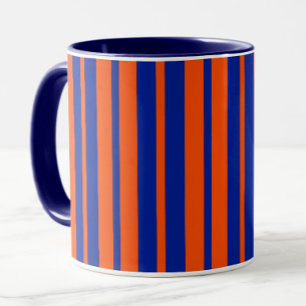 Mug Design Motif Orange Blue