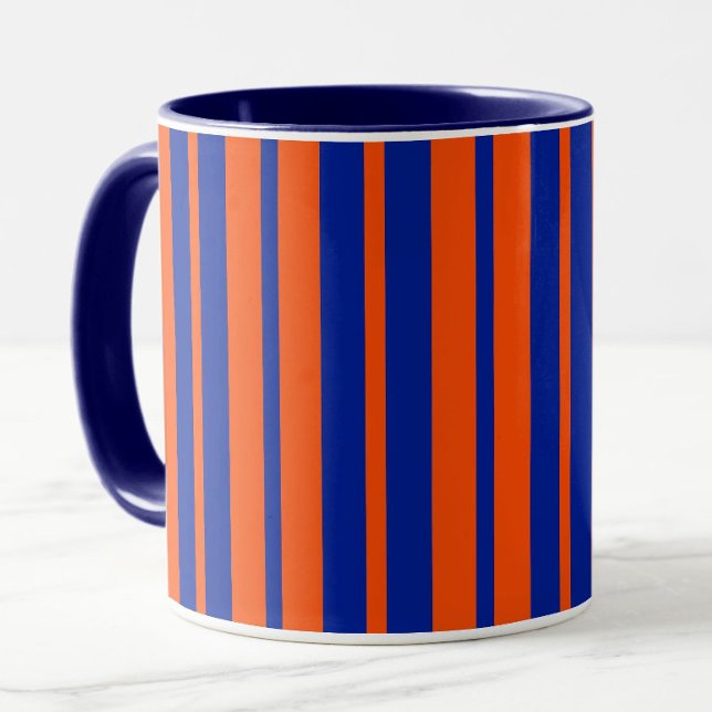 Mug Design Motif Orange Blue (Créateur téléchargé)