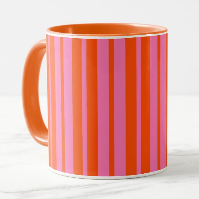 Mug Design Motif Orange Rose (Créateur téléchargé)