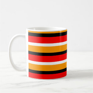 Mug Design Motif Red Orange