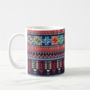 Mug Design motif sans couture avec Palestini tradition
