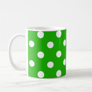 Mug Design Pois blanc vert