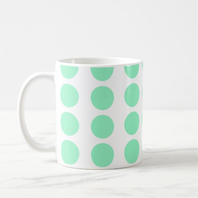 Mug Design Pois vert (Gauche)