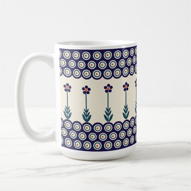 Mug Design polonais de céramiques traditionnelles (Gauche)