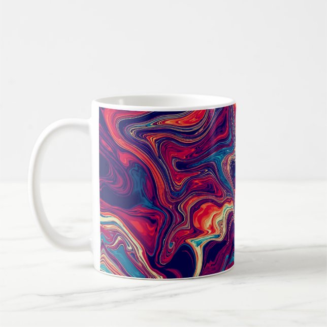 Mug Design Pop Art Abstrait Design élégant et artistiq (Gauche)