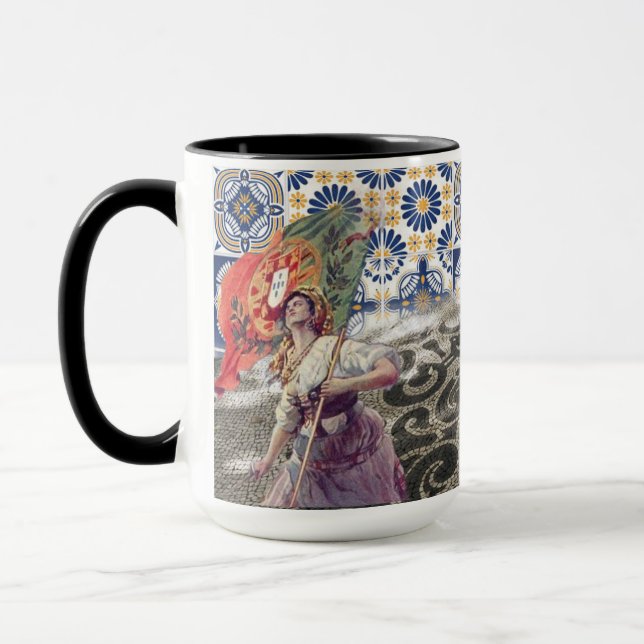 Mug Design portugais Acrylique Mur Art (Gauche)