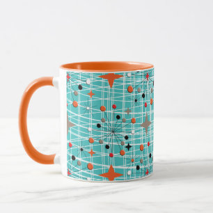 Mug Design rétro étoilé atomique des années 1950