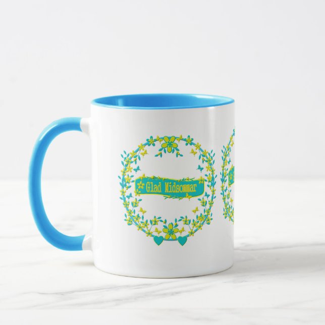 Mug design scandinave, Glad midsommar (Gauche)