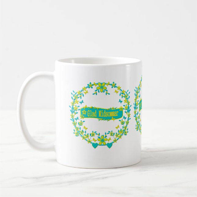 Mug design scandinave, Glad midsommar (Gauche)