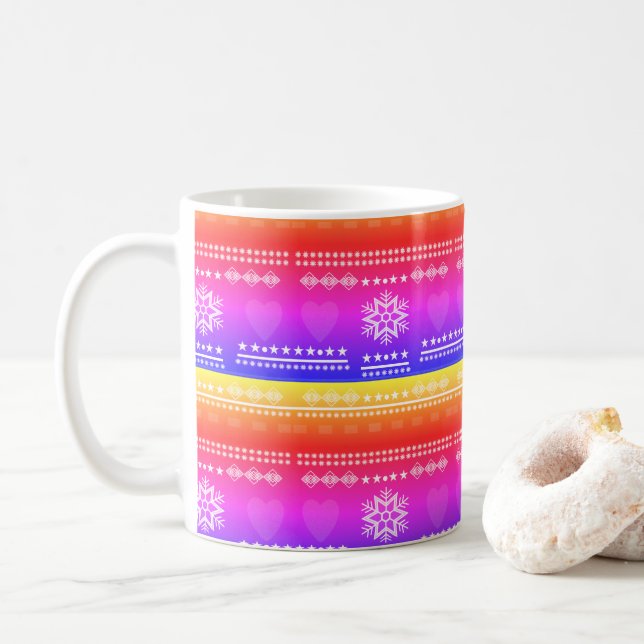 Mug design scandinave, style champêtre (Avec donut)