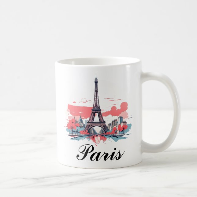 Mug design Tour Eiffel de Paris (Droite)